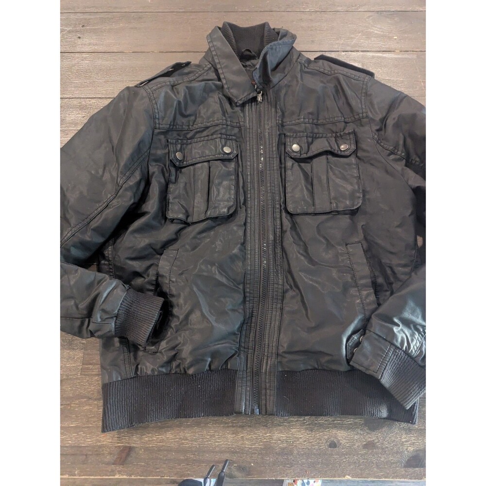 JF J. FERRAR JACKET Men's Size LARGE Full Zip MODERN FIT